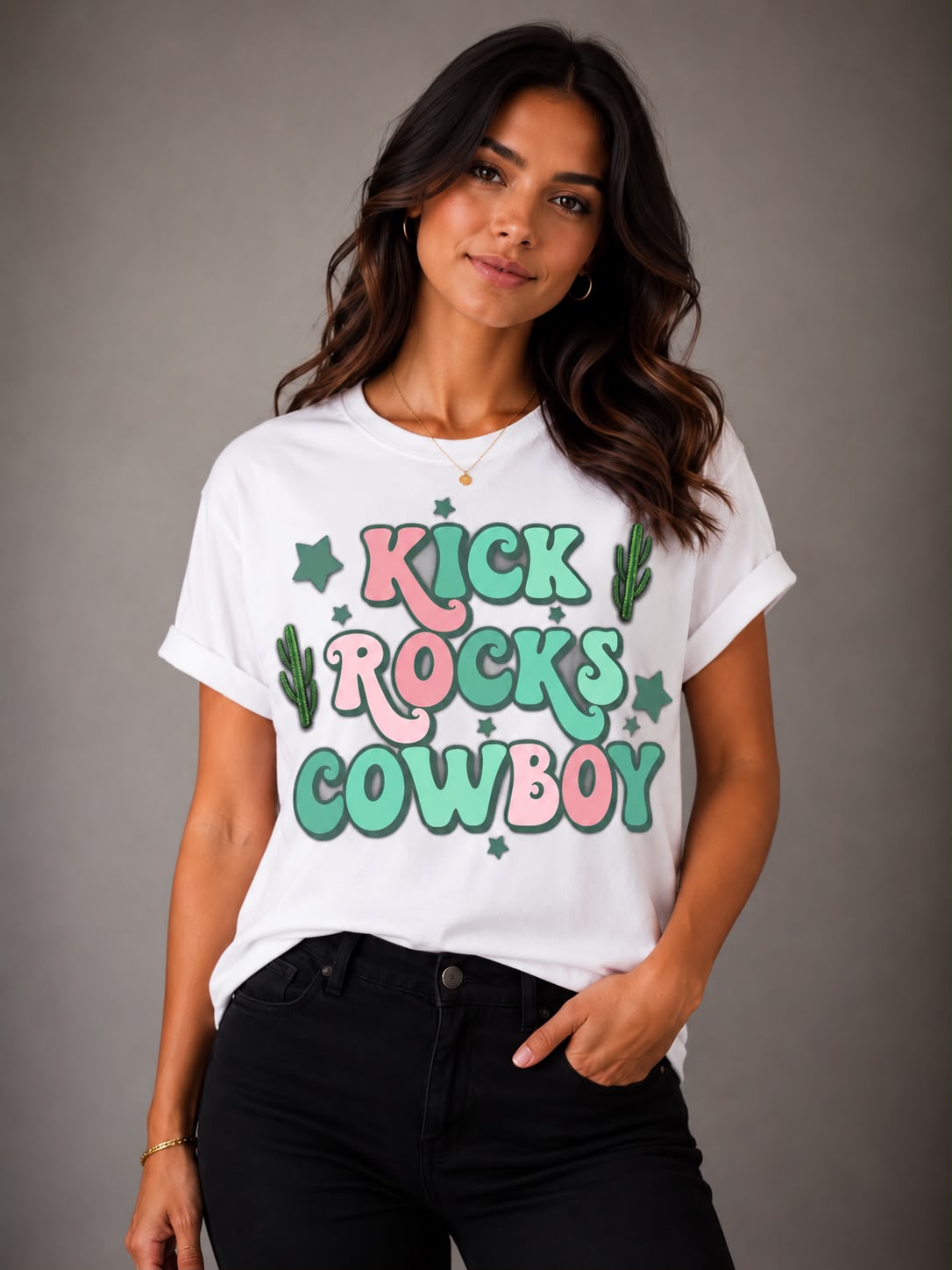 Women’s T Shirt Cowboy